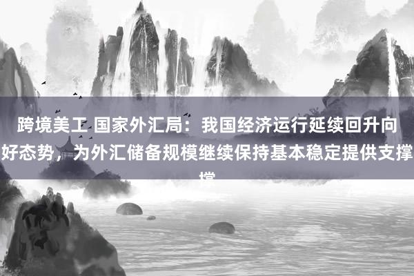 跨境美工 国家外汇局：我国经济运行延续回升向好态势，为外汇储备规模继续保持基本稳定提供支撑