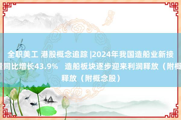 全职美工 港股概念追踪 |2024年我国造船业新接订单量同比增长43.9%   造船板块逐步迎来利润释放（附概念股）